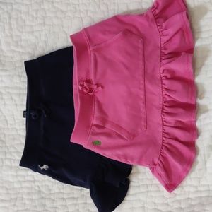 Set of girls size 4 skorts Ralph lauren